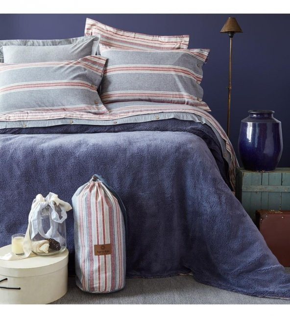 Apricitas Home Double Comfort Denim Çift Kişilik 100 Pamuk Nevresim Takımı ürün görseli 1