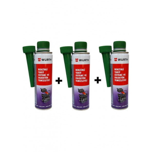 Würth Benzin Enjektör Temizleyici 300 Ml. 3 Adet ürün görseli 1