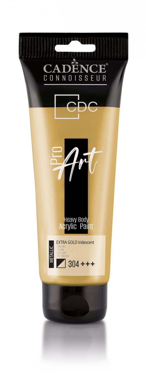 PROART HEAVY BODY METALİK AKRİLİK BOYA PRM-304 EXTRA ALTIN  120ML ürün görseli 1