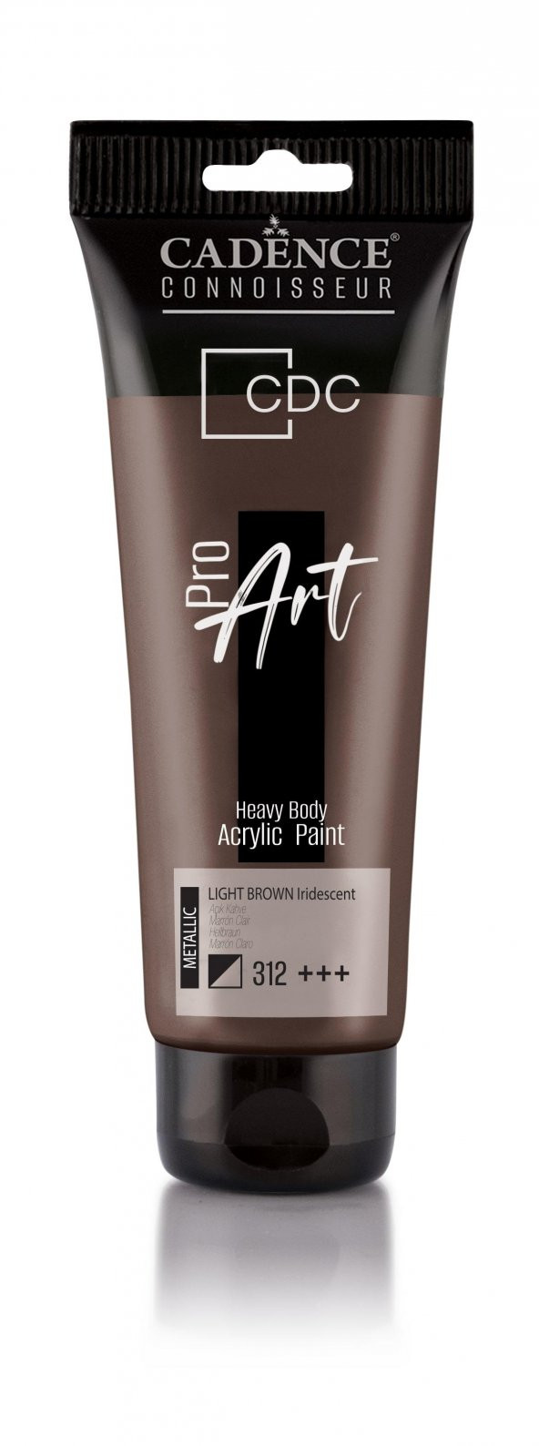 PROART HEAVY BODY METALİK  AKRİLİK BOYA PRM-312 AÇIK KAHVE 120ML ürün görseli 1