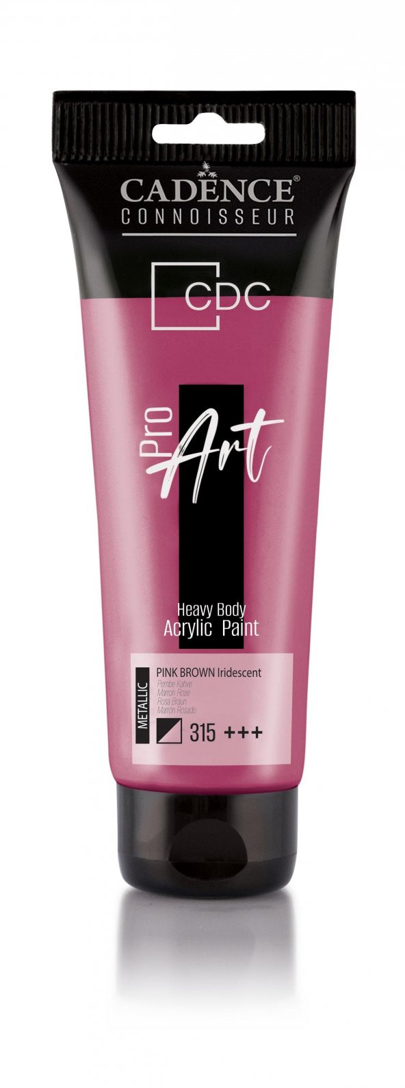 PROART HEAVY BODY METALİK  AKRİLİK BOYA PRM-315 PEMBE KAHVE 120ML ürün görseli 1