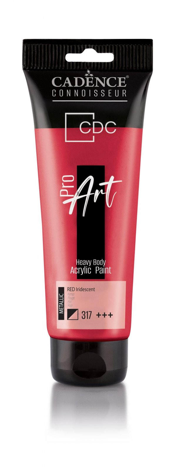 PROART HEAVY BODY METALİK  AKRİLİK BOYA PRM-317 KIRMIZI 120ML ürün görseli 1