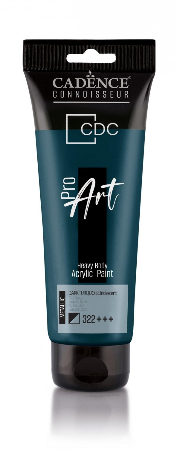 PROART HEAVY BODY METALİK  AKRİLİK BOYA PRM-322 KOYU TURKUAZ 120ML ürün görseli 1