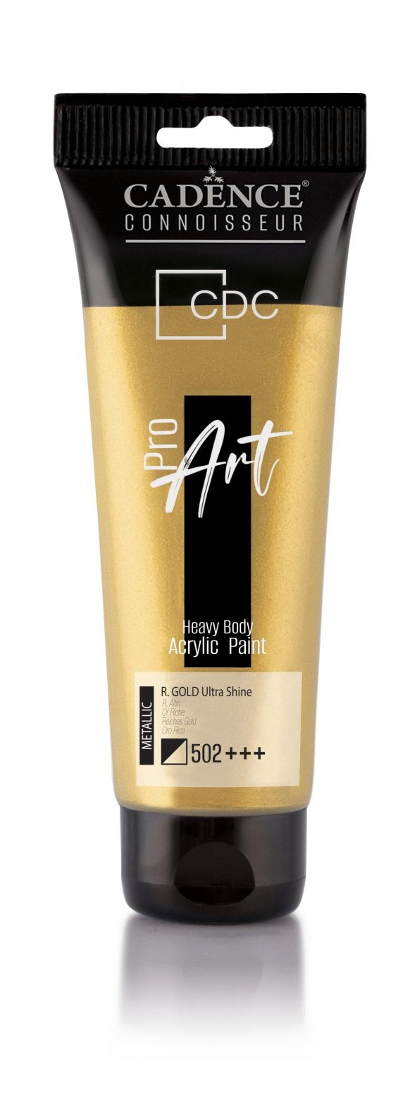 PROART HEAVY BODY METALİK ULTRA PARLAK AKRİLİK BOYA PRD-502 R. ALTIN 120ML ürün görseli 1