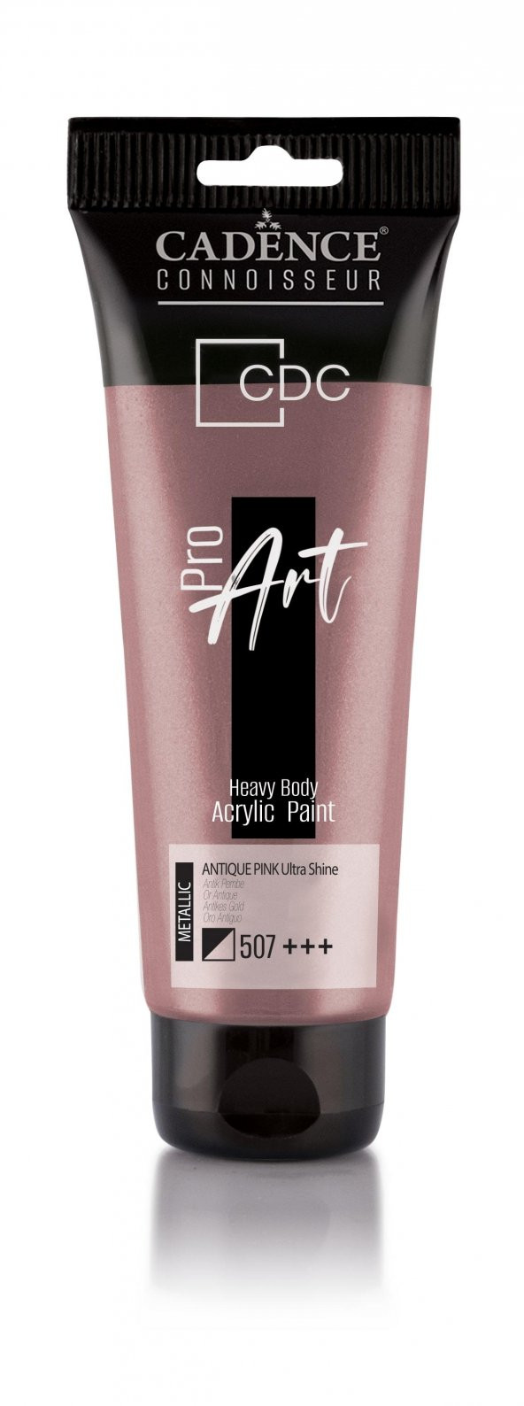 PROART HEAVY BODY  METALİK ULTRA PARLAK AKRİLİK BOYA PRD-507 ANTİK PEMBE 120ML ürün görseli 1