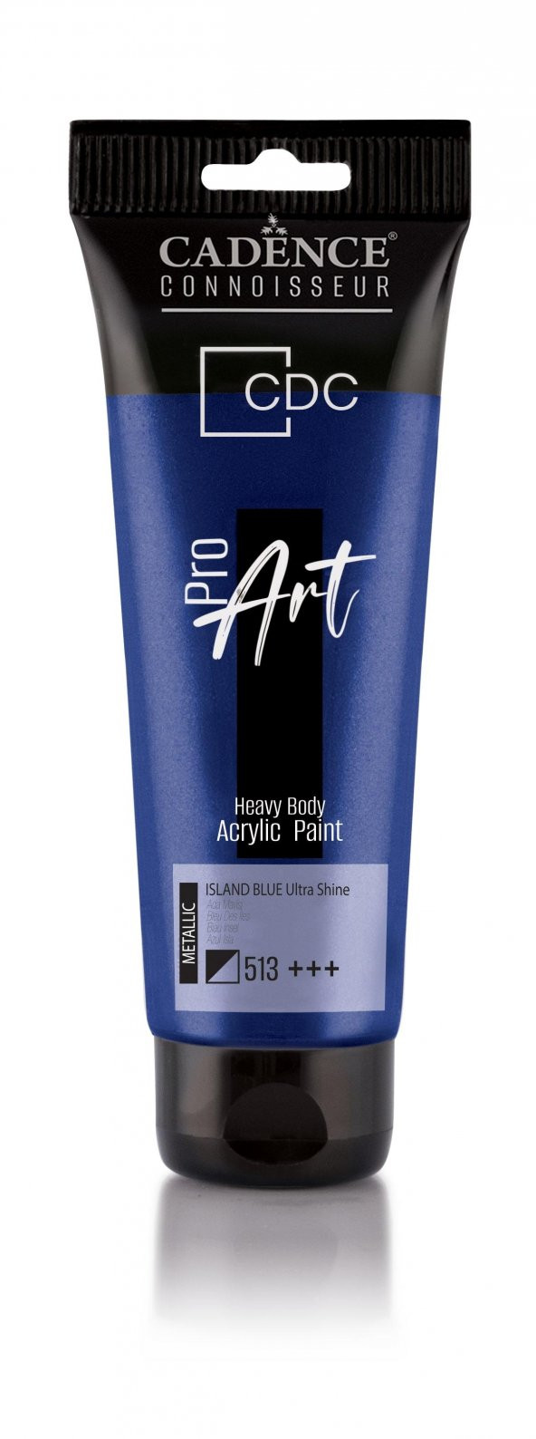 PROART HEAVY BODY  METALİK ULTRA PARLAK AKRİLİK BOYA PRD-513 ADA MAVİSİ 120ML ürün görseli 1