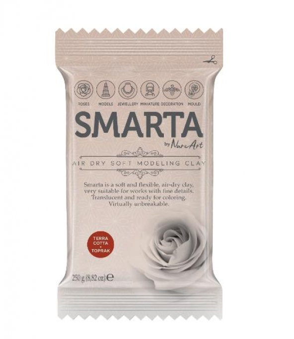 SMARTA HAVAYLA KURUYAN MODELLEME HAMURU TOPRAK 250 GR ürün görseli 1