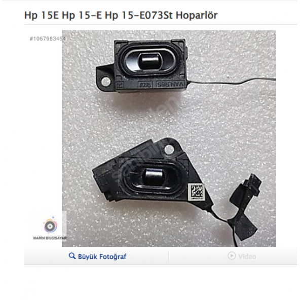 Hp 15E Hp 15-E Hp 15-E073St Hoparlör ürün görseli 1