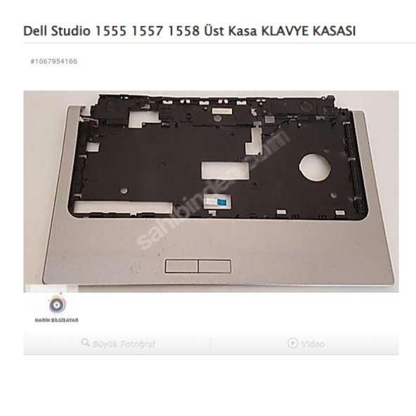 Dell Studio 1555 1557 1558 Üst Kasa KLAVYE KASASI ürün görseli 1