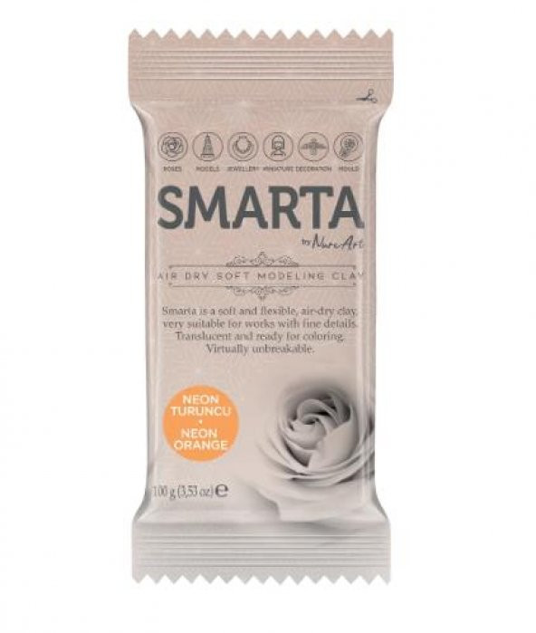 SMARTA HAVAYLA KURUYAN MODELLEME HAMURU NEON TURUNCU 100 GR ürün görseli 1