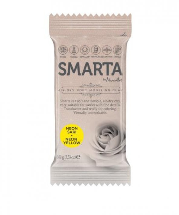 SMARTA HAVAYLA KURUYAN MODELLEME HAMURU NEON SARI 100 GR ürün görseli 1