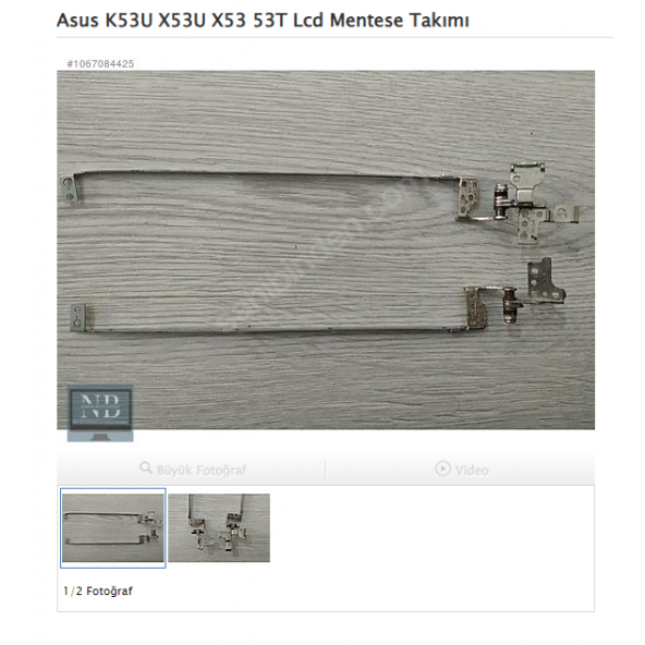 Asus K53U X53U X53 K53T MENTEŞE Takımı ürün görseli 1