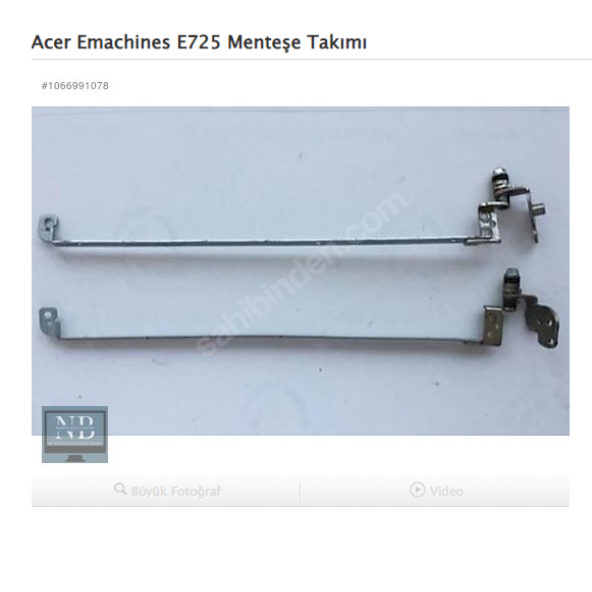 Acer Emachines E725 Menteşe Takımı ürün görseli 1