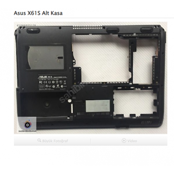 Asus X61S Alt Kasa ürün görseli 1