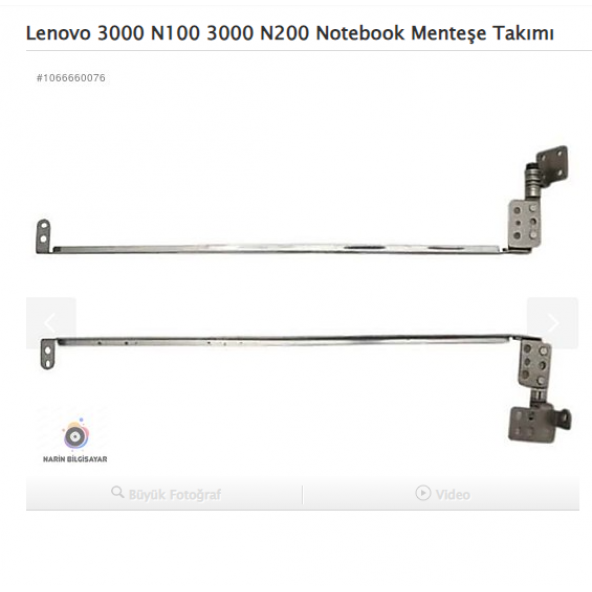 Lenovo 3000 N100 3000 N200 Notebook Menteşe Takımı ürün görseli 1