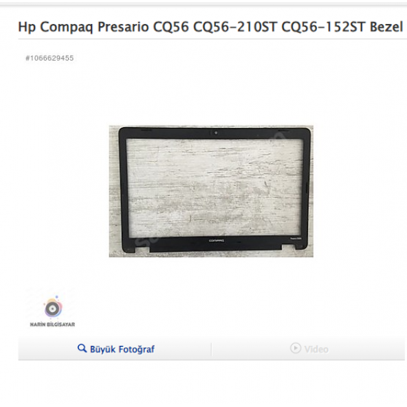 Hp Compaq Presario CQ56 CQ56-210ST CQ56-152ST Bezel Çerçeve ürün görseli 1