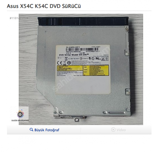 Asus X54C K54C DVD SüRüCü ürün görseli 1