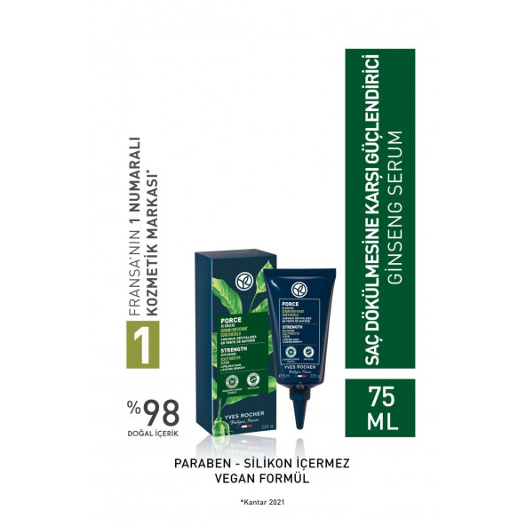 YVES ROCHER Saç Dökülmesine Karşı (Anti- Chute) Güçlendirici Ginseng Serum ürün görseli 1