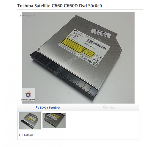 Toshıba Satellİte C660 C660D Dvd Sürücü ürün görseli 1