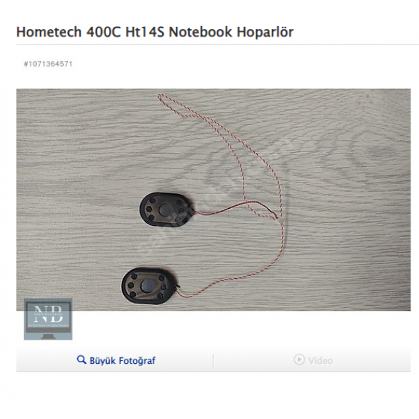 Hometech 400C Ht 14S Notebook Hoparlör ürün görseli 1