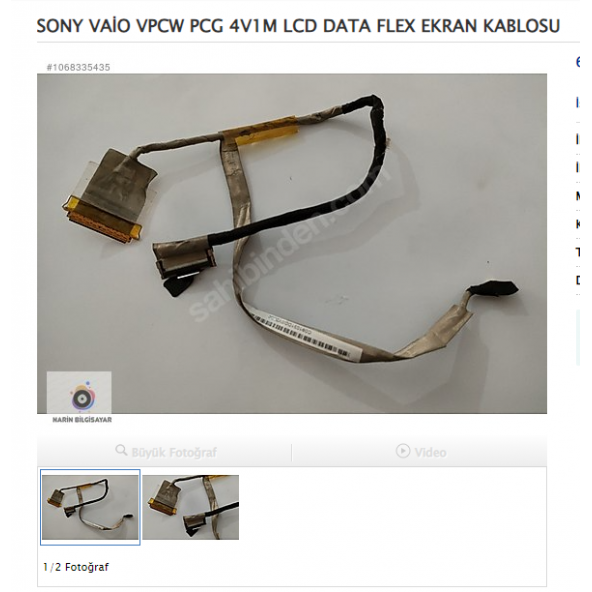 SONY VAİO VPCW PCG 4V1M LCD DATA FLEX EKRAN KABLOSU ürün görseli 1