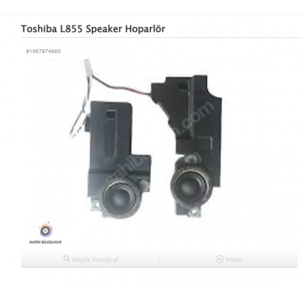Toshiba L855 Speaker Hoparlör ürün görseli 1