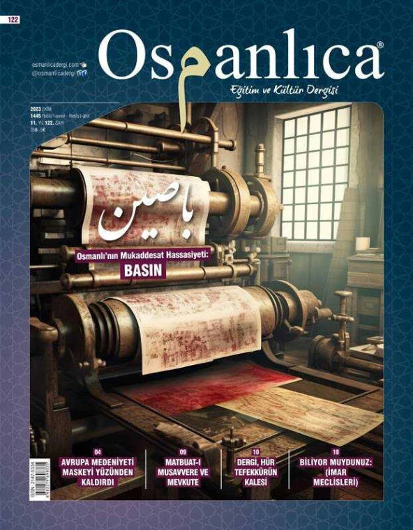 Ekim 2023 Osmanlıca Dergisi ürün görseli 1