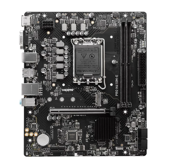 MSI Pro H610M-E DDR5 1700P Vga Hdmi - Resim 2