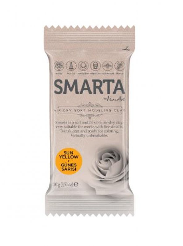 SMARTA HAVAYLA KURUYAN MODELLEME HAMURU GÜNEŞ SARISI 100 GR ürün görseli 1