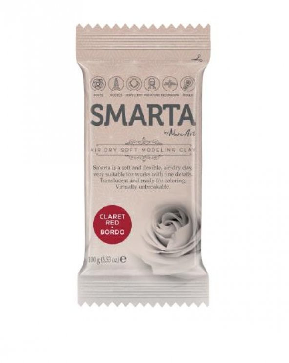 SMARTA HAVAYLA KURUYAN MODELLEME HAMURU BORDO 100 GR ürün görseli 1