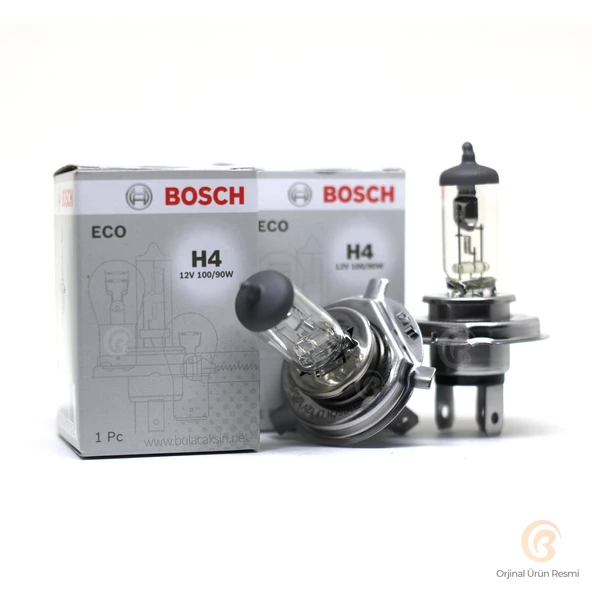 BOSCH AMPUL H4 12V 100W P43T TIRNAKLI 1987302840 2 ADET ürün görseli 1