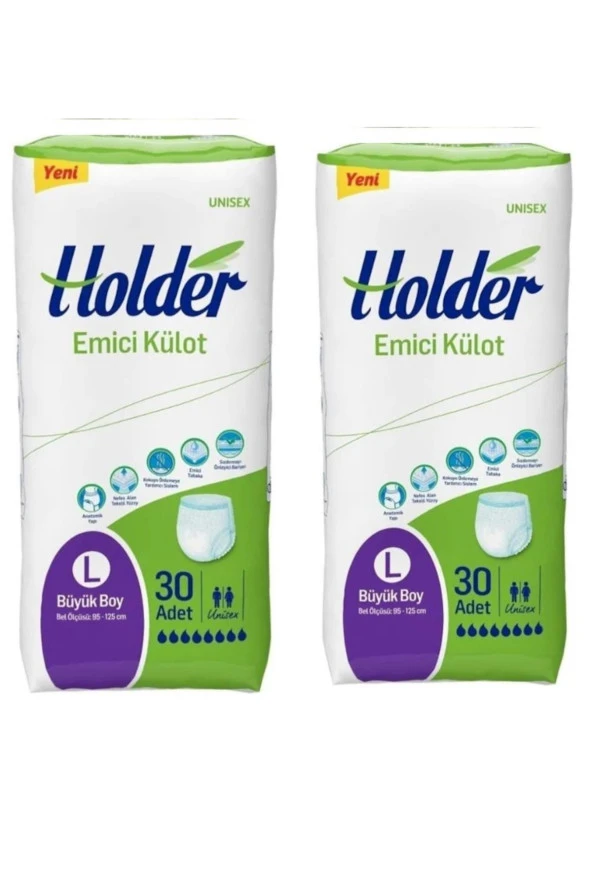 Holder Büyük Boy (L) 30'lu 2 Paket Emici Külot ürün görseli 1
