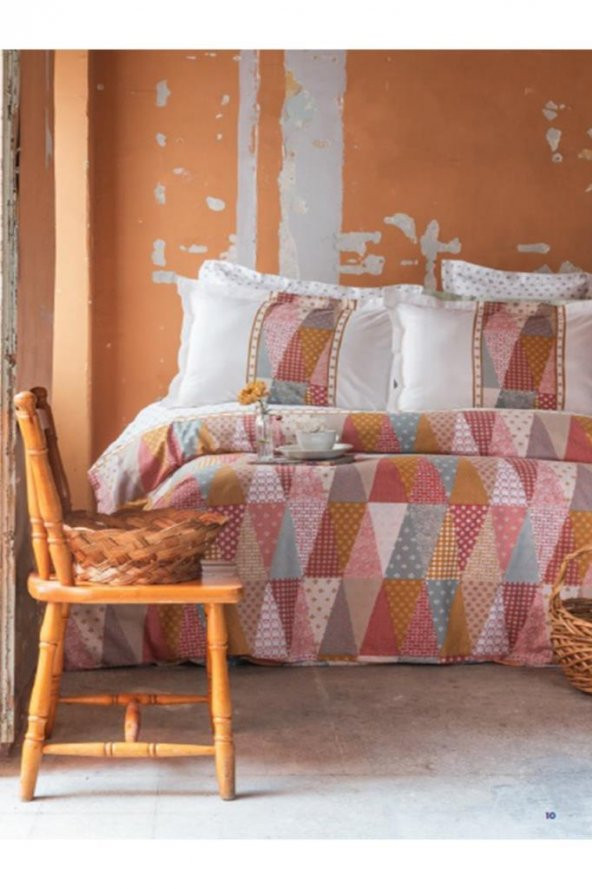 Apricitas Home Mariel Terra Çift Kişilik 100 Pamuklu Nevresim Takımı ürün görseli 1