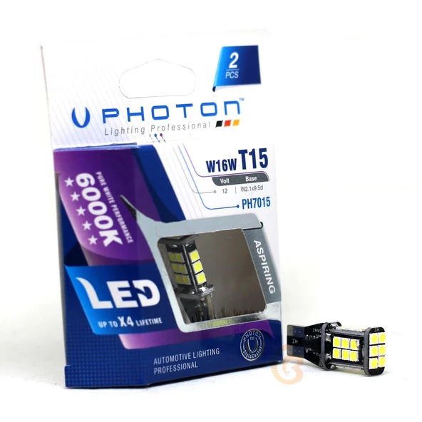 Photon PH7015 T15 W16W Büyük Dipsiz 16W Geri Vites Lambası Beyaz ürün görseli 1