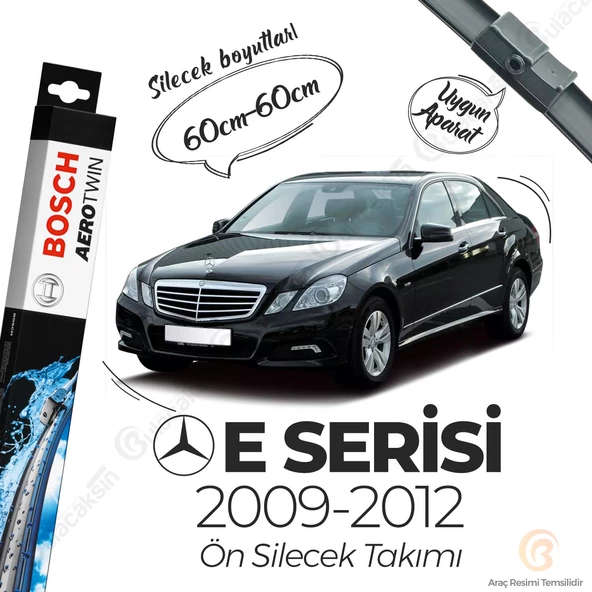 Bosch Aerotwin Muz Silecek Takımı Mercedes E W212 2009-2012 ile uyumlu ürün görseli 1