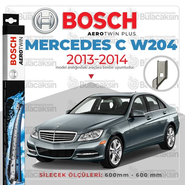 Bosch Aerotwin Muz Silecek Takımı Mercedes C W204 2013-2014 ile uyumlu ürün görseli 1