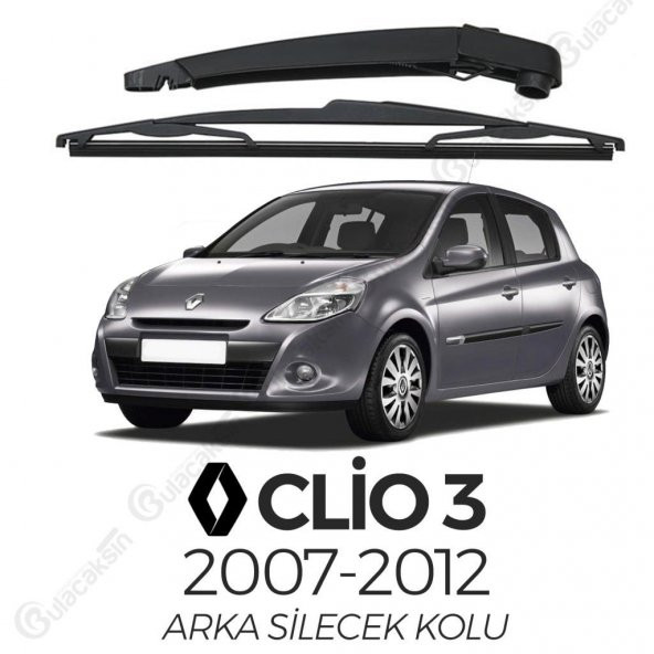Renault Clio 3 2007 - 2011 Arka Silecek Kolu ve Silecek Seti ürün görseli 1