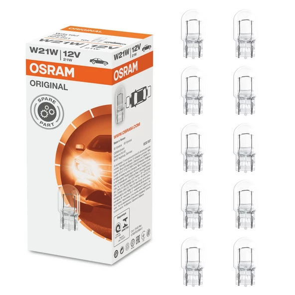 Osram 7505 Ampul W21W 21W 93 Dipsiz - 10 Adet ürün görseli 1