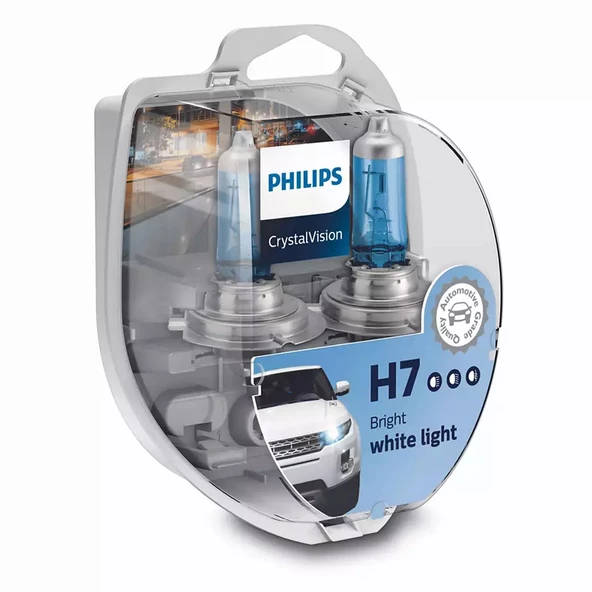 Philips Crystal Vision H7 Ampul 12V 55W 12972CVSM - 2'li Ampul ürün görseli 1