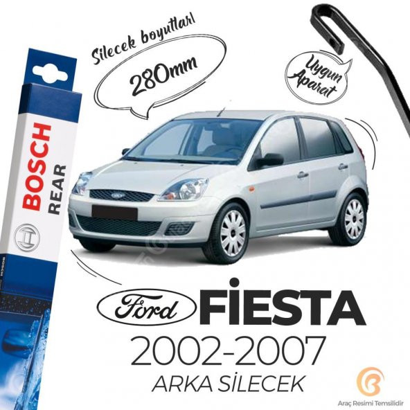 Bosch Rear Arka Silecek Ford Fiesta 2002-2007 ile uyumlu ürün görseli 1