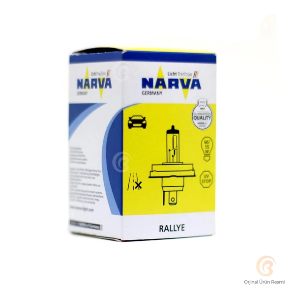 Narva Ampul H4 12V 60/55W P45t Tablalı - Resim 3