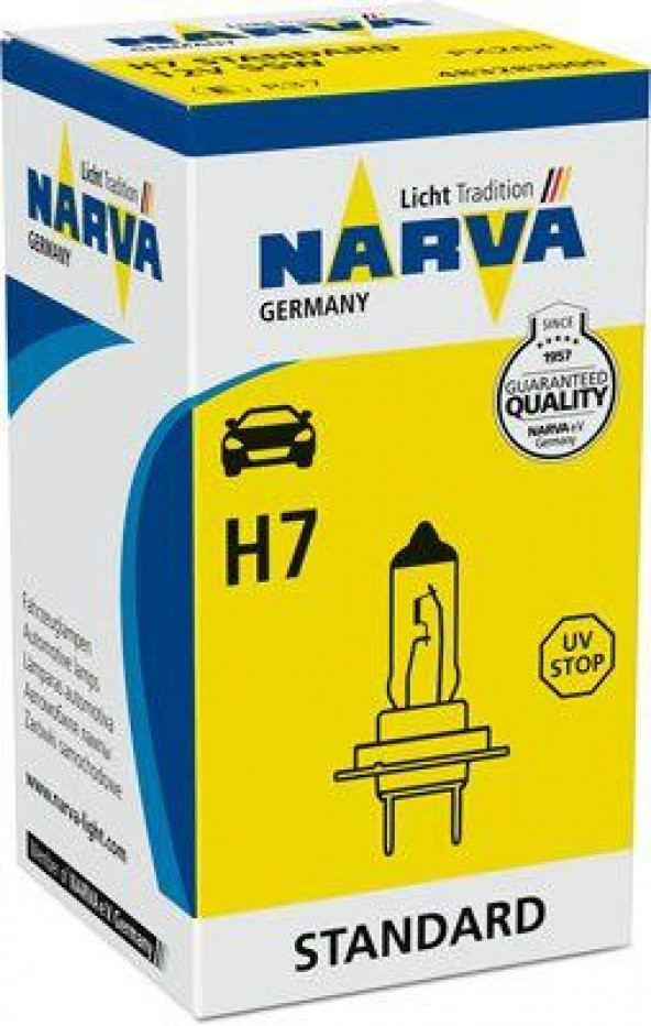 NARVA AMPUL H7 12V 55W 2 ADET - Resim 4