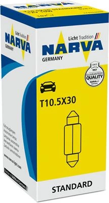 NARVA AMPUL 12V 10W SOFİT JAPON TİP T10,5×30 10 ADET ürün görseli 1