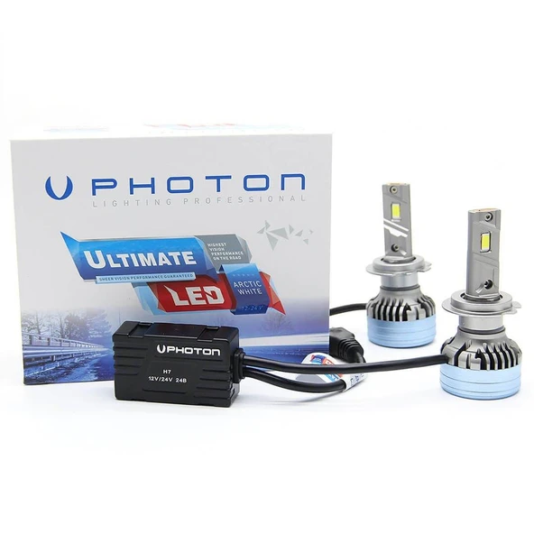 Photon Ultimate H7 Led Xenon 12V-24V 6000K ürün görseli 1