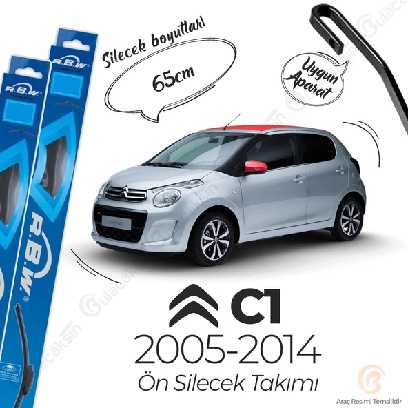 Citroen C1 Muz Silecek Takımı (2005-2013) RBW ürün görseli 1