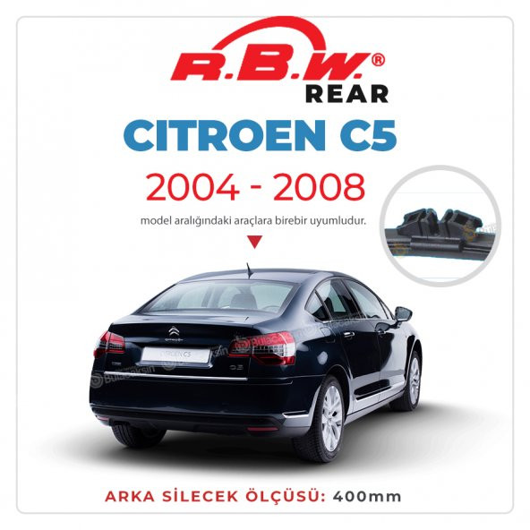 RBW Arka Silecek Citroen C5 2004-2008 ile uyumlu ürün görseli 1