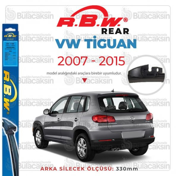 RBW Arka Silecek Volkswagen Tiguan 2007-2015 ile uyumlu ürün görseli 1