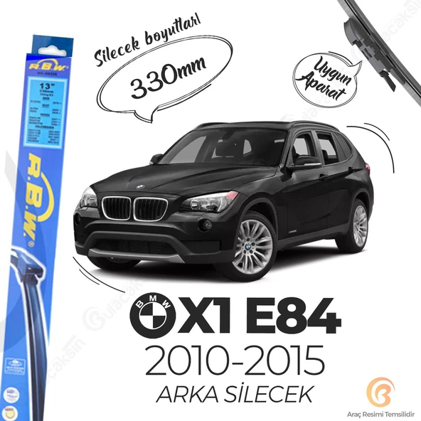 RBW Arka Silecek BMW X1 E84 2009-2015 ile uyumlu ürün görseli 1