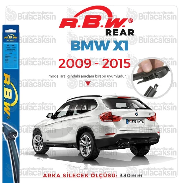 RBW Arka Silecek BMW X1 E84 2009-2015 ile uyumlu ürün görseli 1