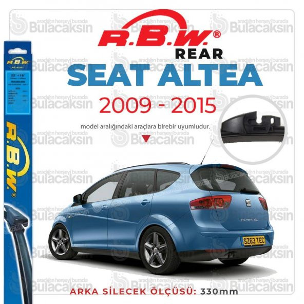 RBW Arka Silecek Seat Altea 2009-2015 ile uyumlu ürün görseli 1
